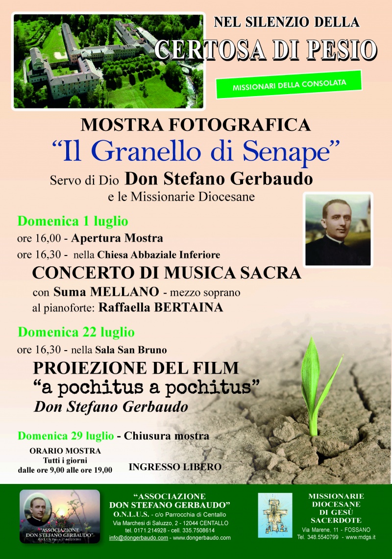 "IL GRANELLO DI SENAPE" e CONCERTO DI MUSICA SACRA