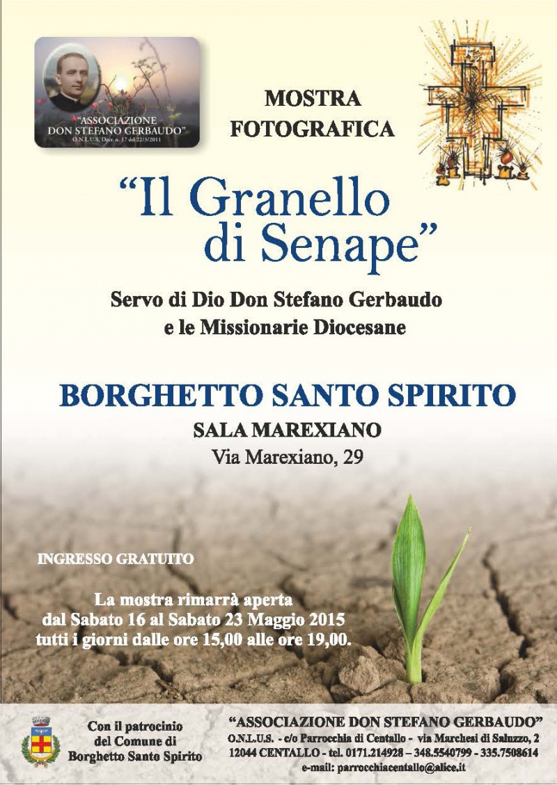 Borghetto S. Spirito - mostra "Il Granello di Senape" Borghetto S. Spirito - mostra "Il Granello di Senape"